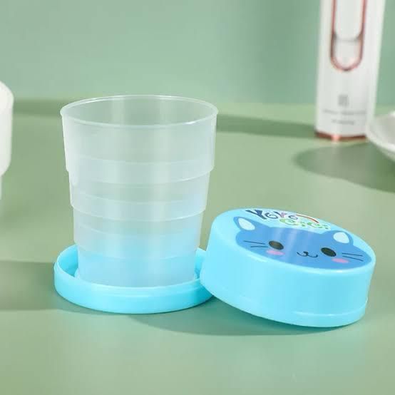 Pack of 10pcs Foldable Mini Pocket Plastic Water Glass